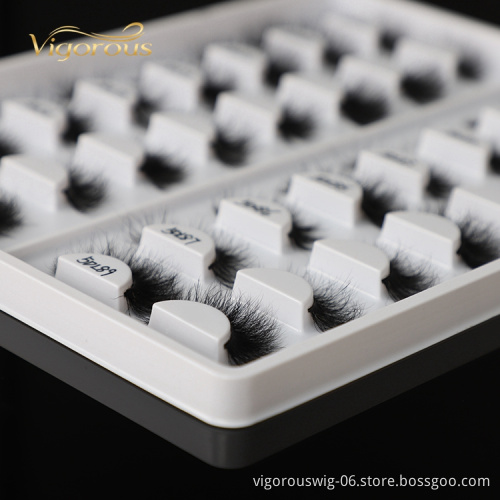 3D 5D Mink Wholesale 100% Real Mink Fur Mink Eyelashes Vendor 25 mm False Lashes With Customized Packaging